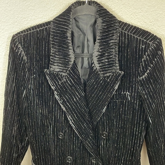 New Isabel Marant Dita Double Breasted Corduroy Ribbed Stretch Velvet Blazer 40 - Picture 9 of 16